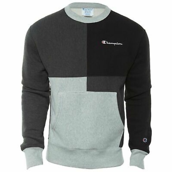 Champion Reverse Weave Colour Block Crewneck - Picture 2 of 3